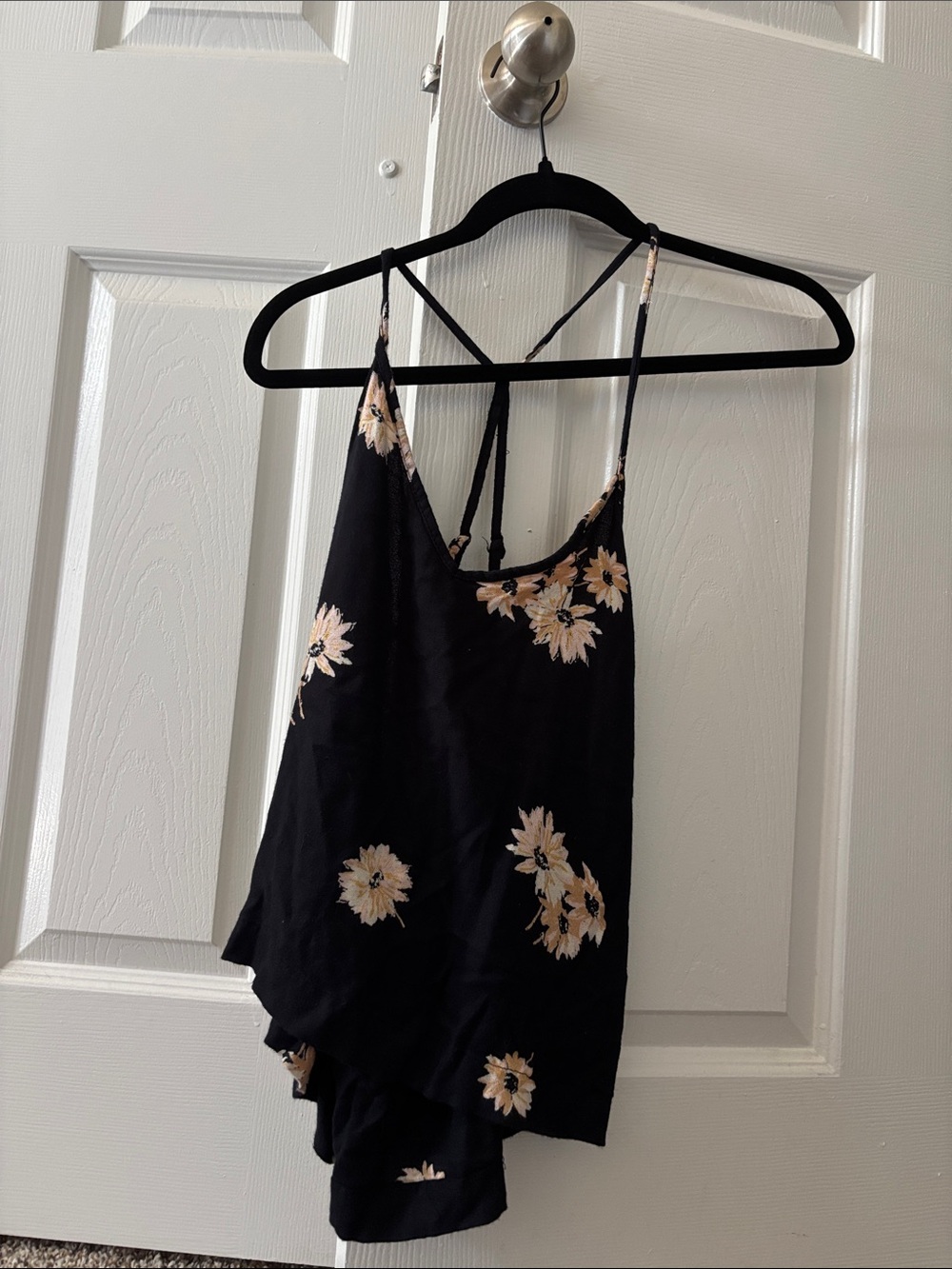 Black Floral Volcom Tank